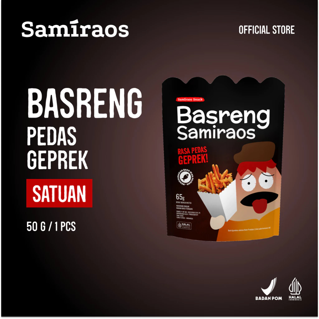 

Samiraos Basreng Pedas Geprek Satuan