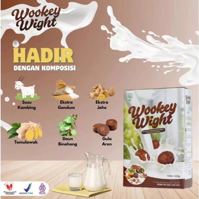 

PROMO!!! Wookey Weight Paket Nutrisi 220 gram Susu Penambah Berat Badan