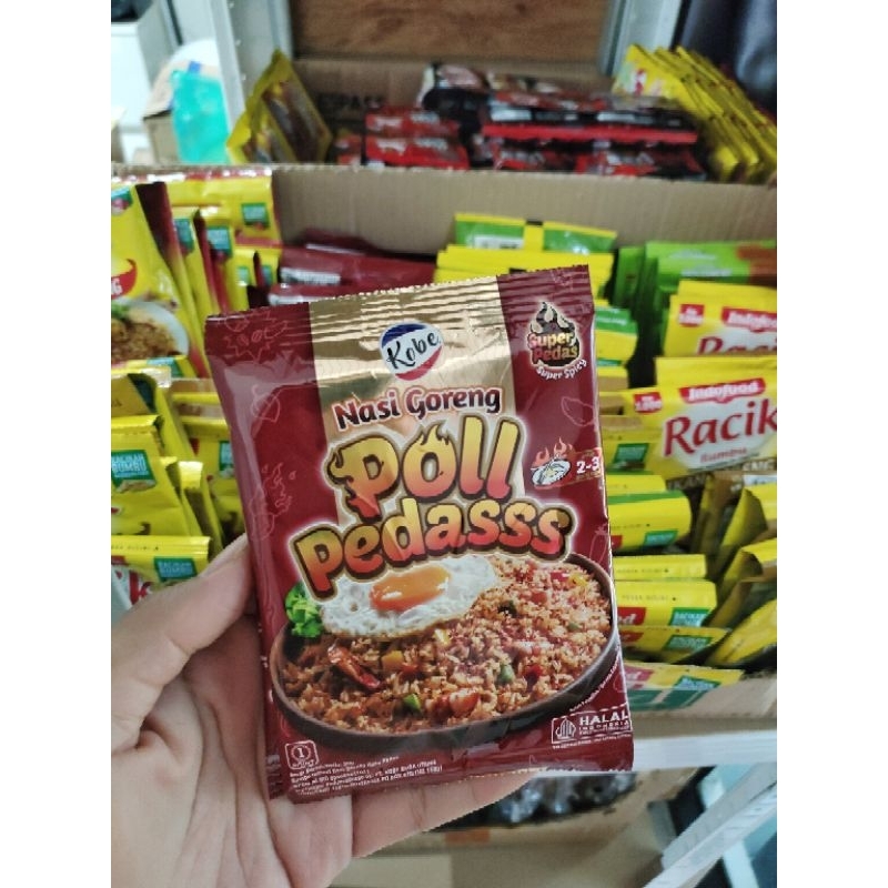 

Kobe Bumbu Nasi Goreng Poll Pedasss / Bumbu Nasi goreng 20gr