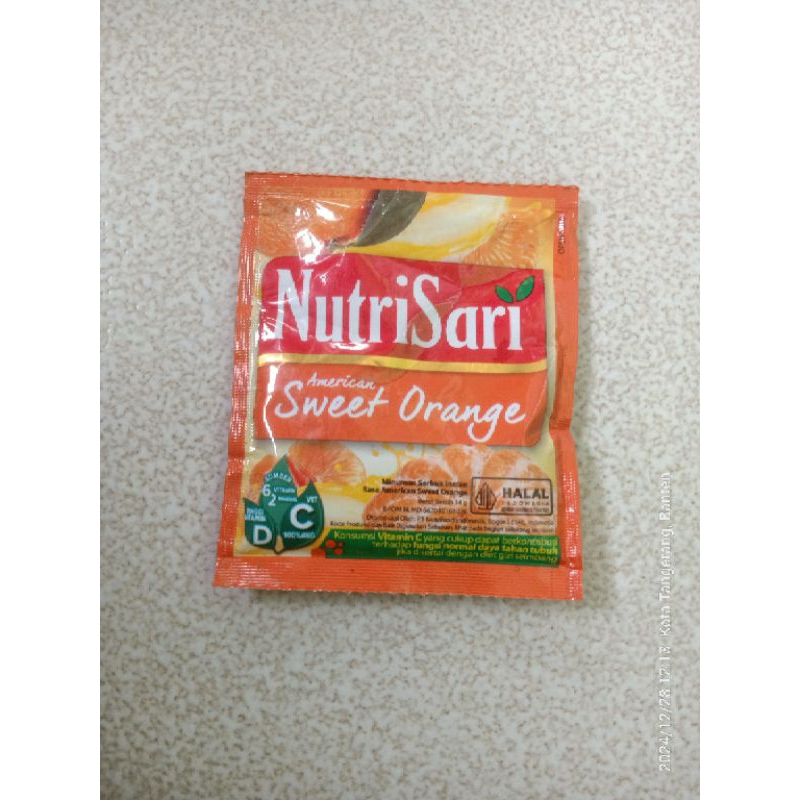 

Nutrisari Sweet Orange 14 gr