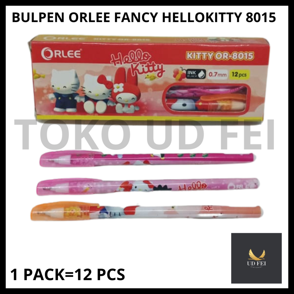 

(1 PACK=12 PCS) BULPEN ORLEE HELLO KITTY/ BULPEN ORLEE MOTIF/ BULPEN HELO KITTY MOTIF/ BULPEN ORLEE FANCY/ BALLPOIN FANCY