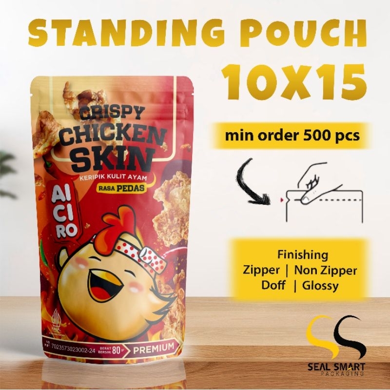 Cetak Kemasan Standing Pouch 10x15 - Seal Smart Packaging
