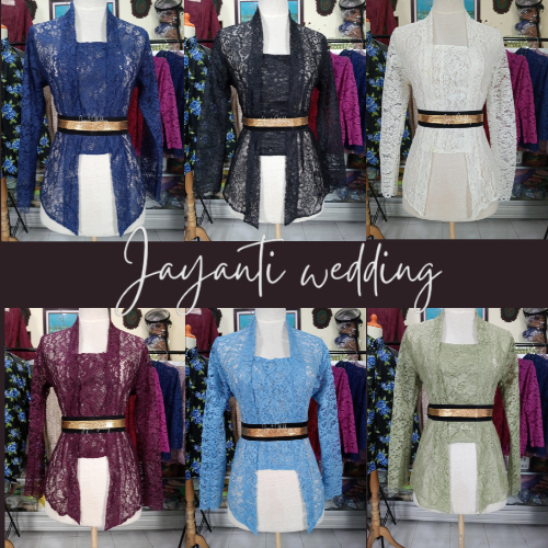 Kebaya Bali Sofia Brokat Lengan Panjang | Kebaya Jumbo Bigsize- Warna Lengkap