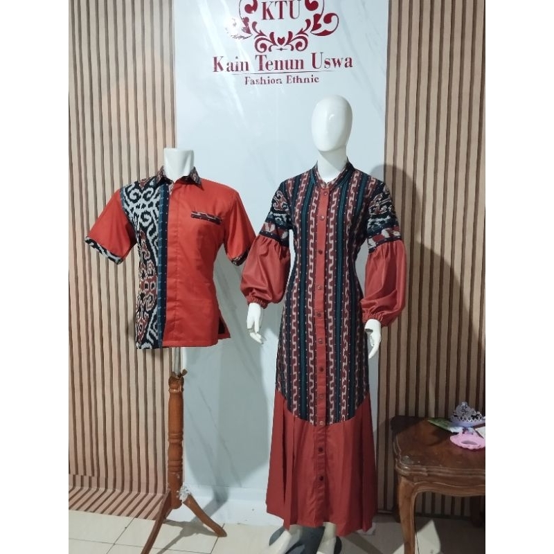 couple etnik baju lebaran, baju kondangan etnik