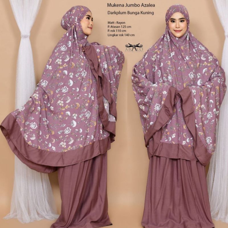 Mukena Jumbo Bali Ranting Sakura White Series