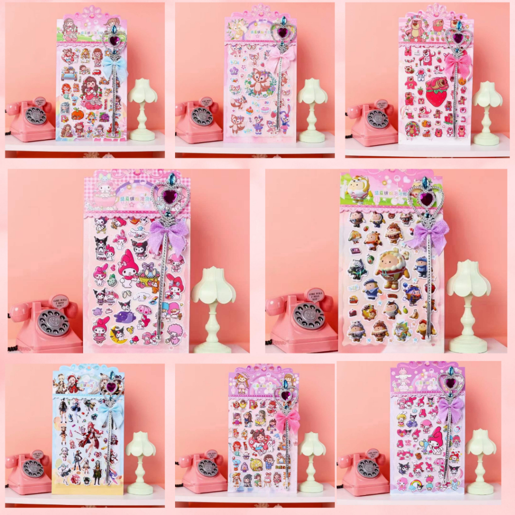 

-ss- STIKER KARAKTER TIMBUL 3D / STIKER ANAK PEREMPUAN DAN LAKI LAKI / STIKER TIMBUL AESTHETIC