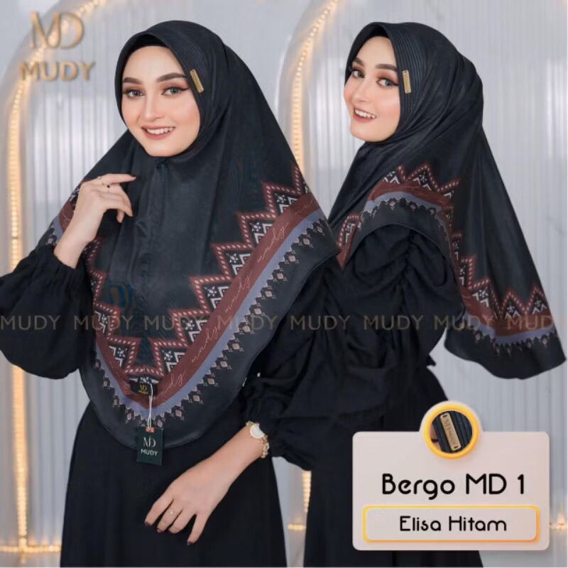 MURVI HIJAB-MUDY //BERGO MOTIF SUBLIM PRINTING ELISA