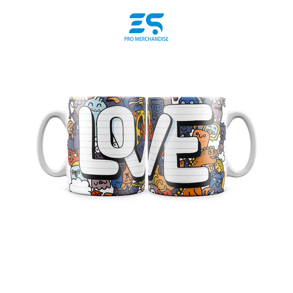 Mug keramik kartun lucu cute