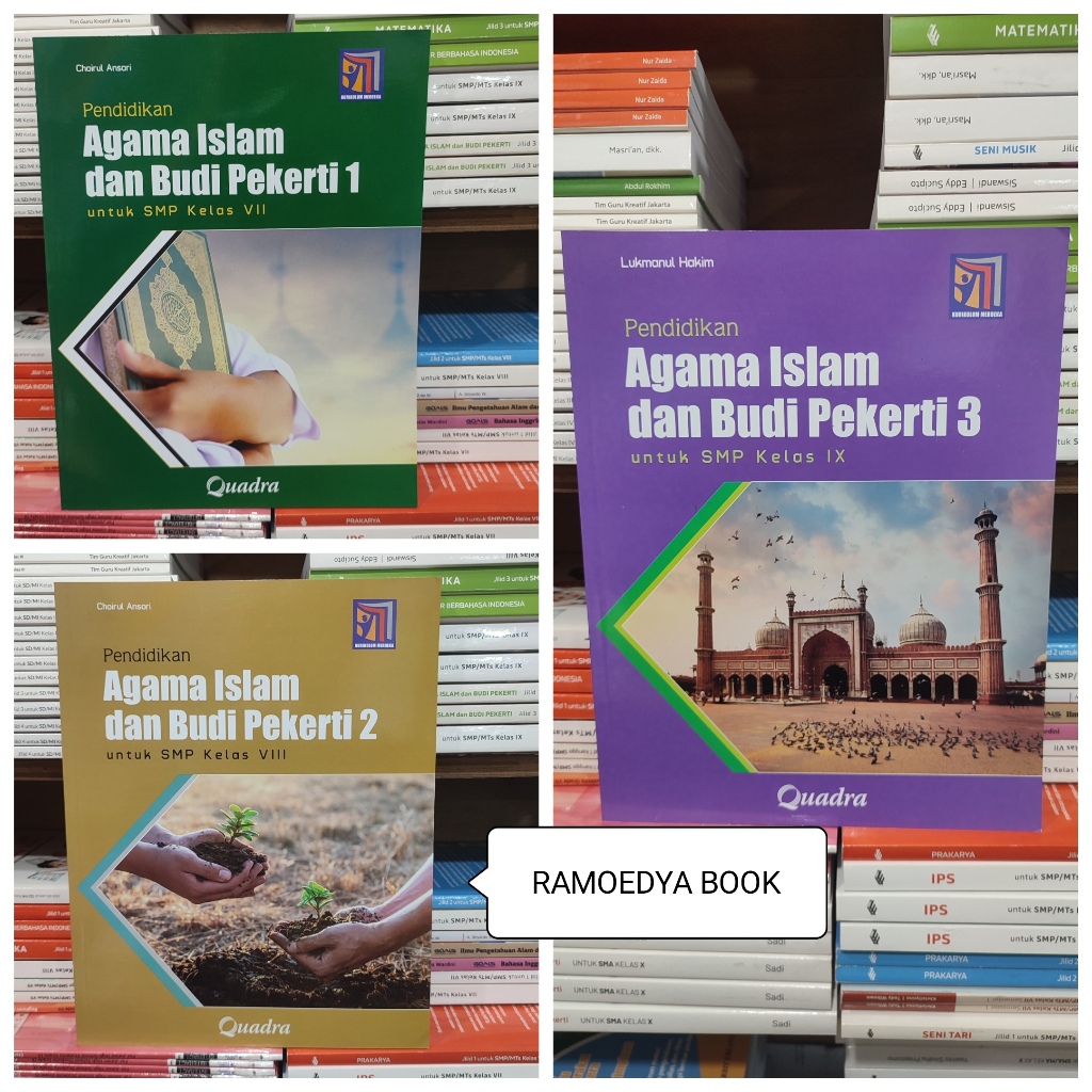 Buku Agama Islam SMP kelas 7,8,9 Kurikulum Merdeka Quadra