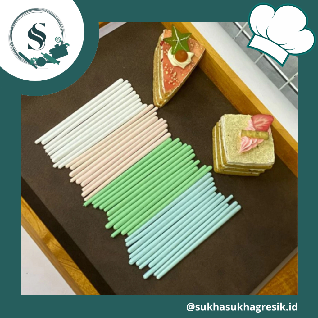 

(SSG) 100GRM Stik Lolipop Panjang | Stick Permen Putih | Stik Permen Warna | Tusukan Permen Lolipop (BACA DESKRIPSI)