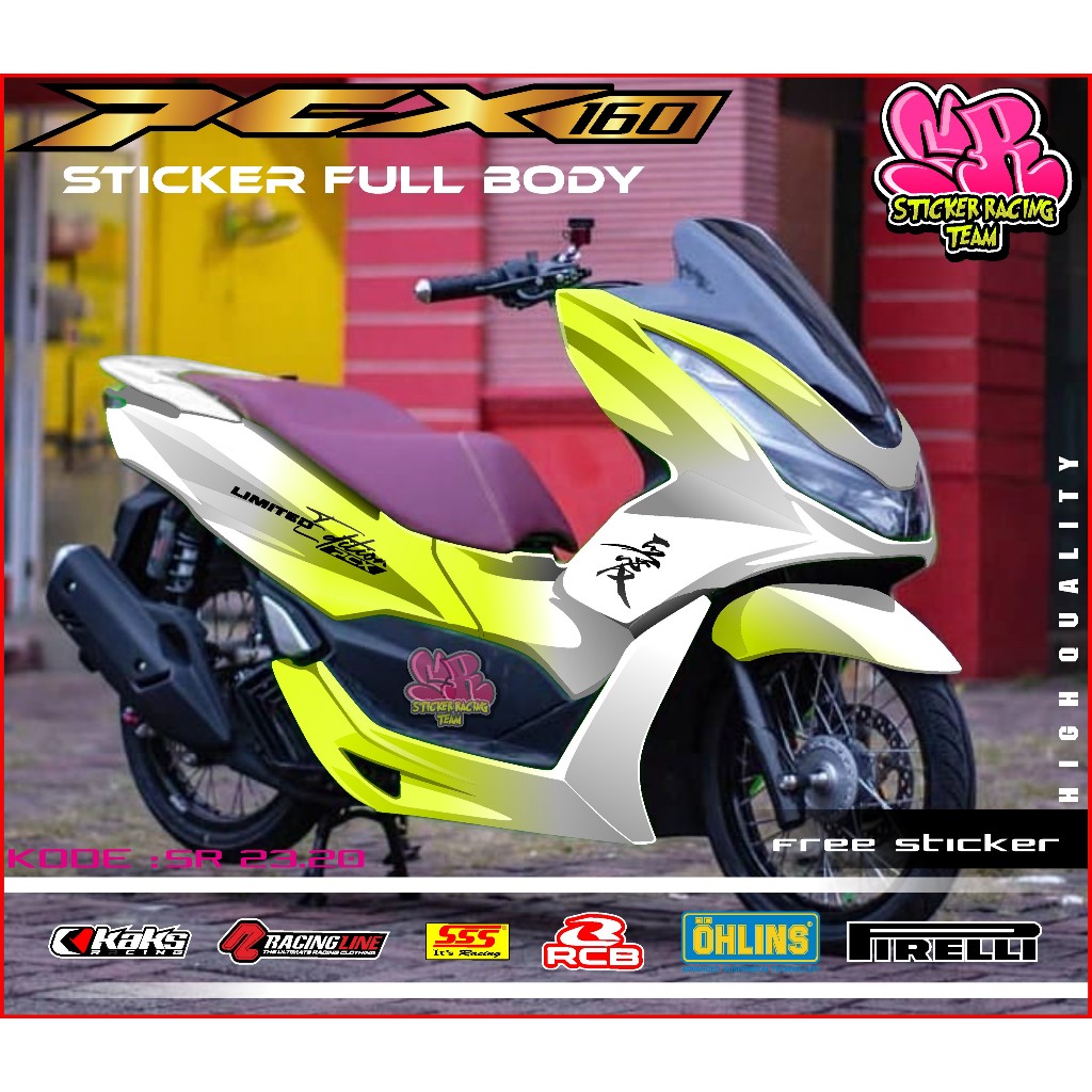 COD Sticker Decal Full Body Honda PCX 160 Cbs Abs 2021 2022 2023 2024 Sticker PCX 160 Limited Editio