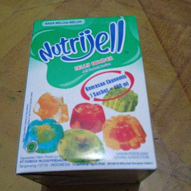 

nutrijell rasa melon isi 12 sachet @10g