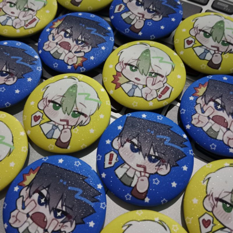 [READY] button pin / karasu tabito & otoya eita — bluelock ☆