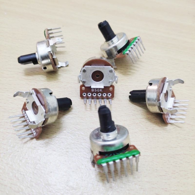 Potensio 6 pin Potensio Ori politron non derat As Pendek 50k