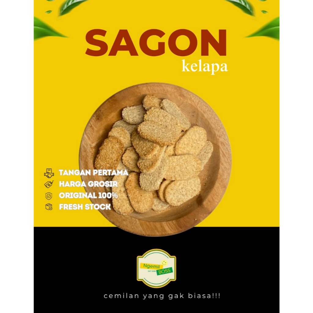 

Sagon Oval 210gr - Ngemil Boss - Cemilan Snack Jajanan Jadul 90an