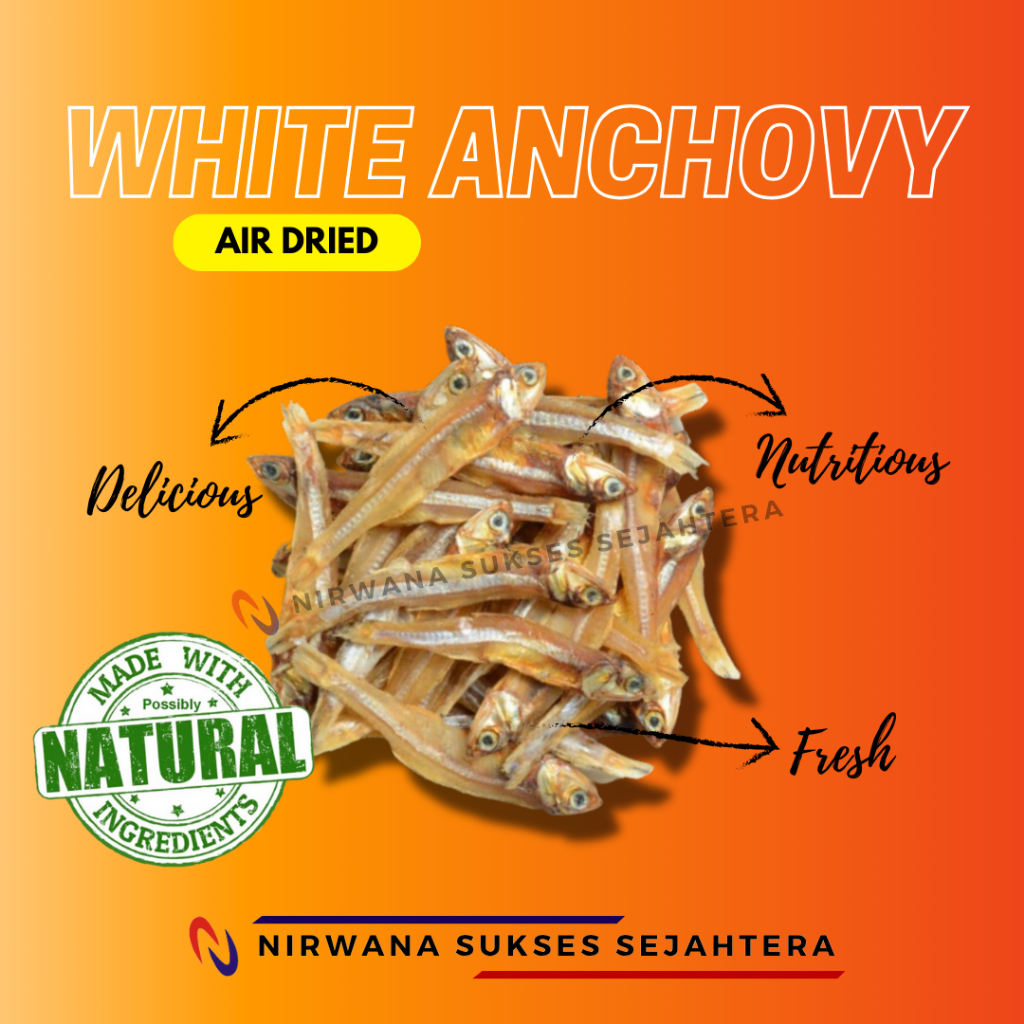 

IKAN TERI PUTIH KERING / DEHYDRATED, AIR DRIED WHITE ANCHOVY. CHEWS, TREATS, DENTAL CARE, SNCAK FROM 100% NATURAL INGRADIENT NO ADDITIVE FOR DOG