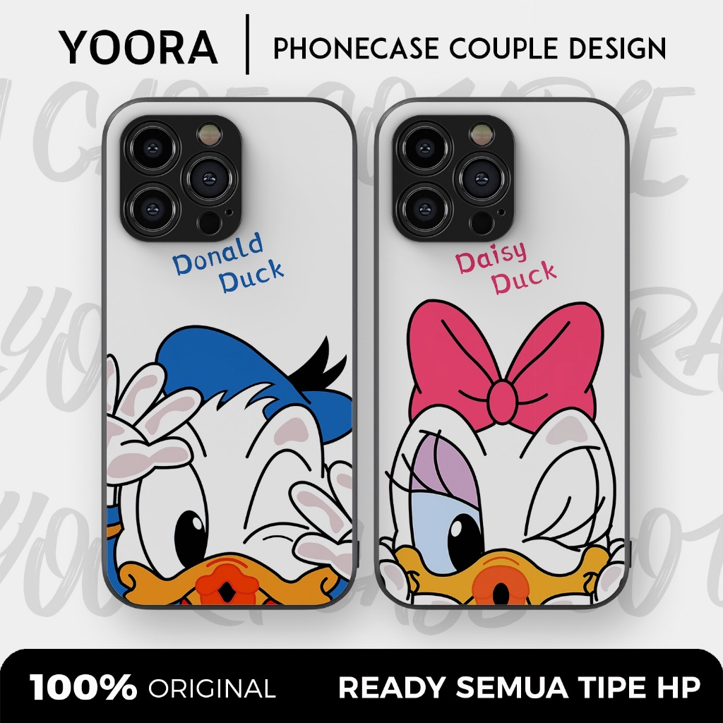 [DD03] Custom Case Couple Donald Duck Daisy Premium Bisa Untuk Semua Tipe Hp