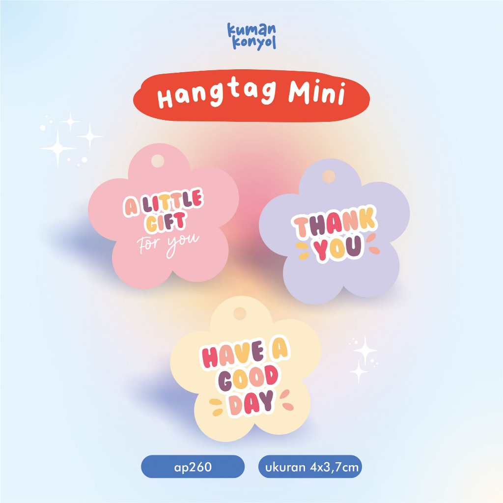 

HANGTAG BENTUK BUNGA CUSTOM