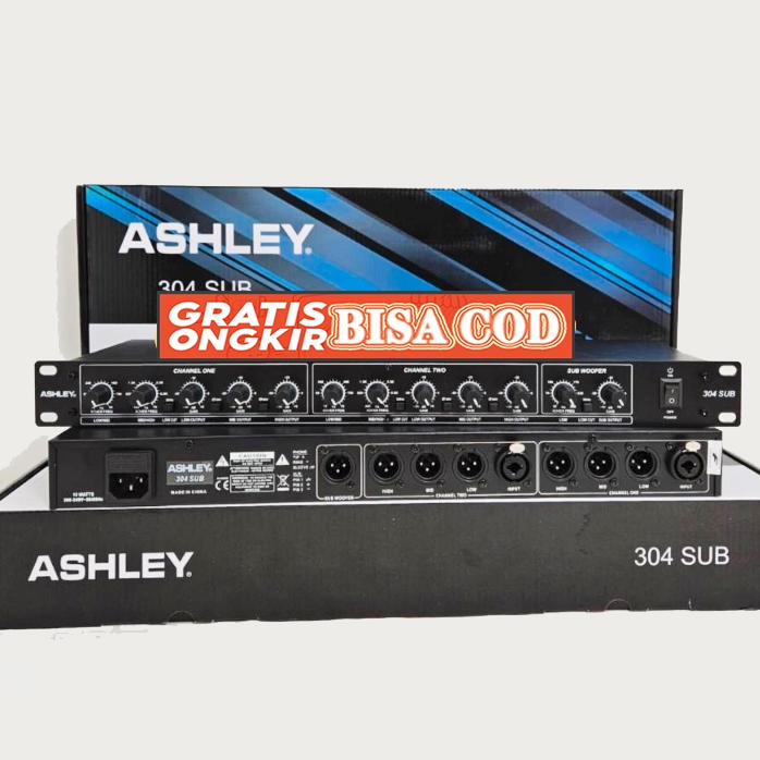 CROSSOVER ASHLEY 304 SUB 304SUB+subwoofer  Professional stereo 2-way/3-way/mono 4-way crossover feat