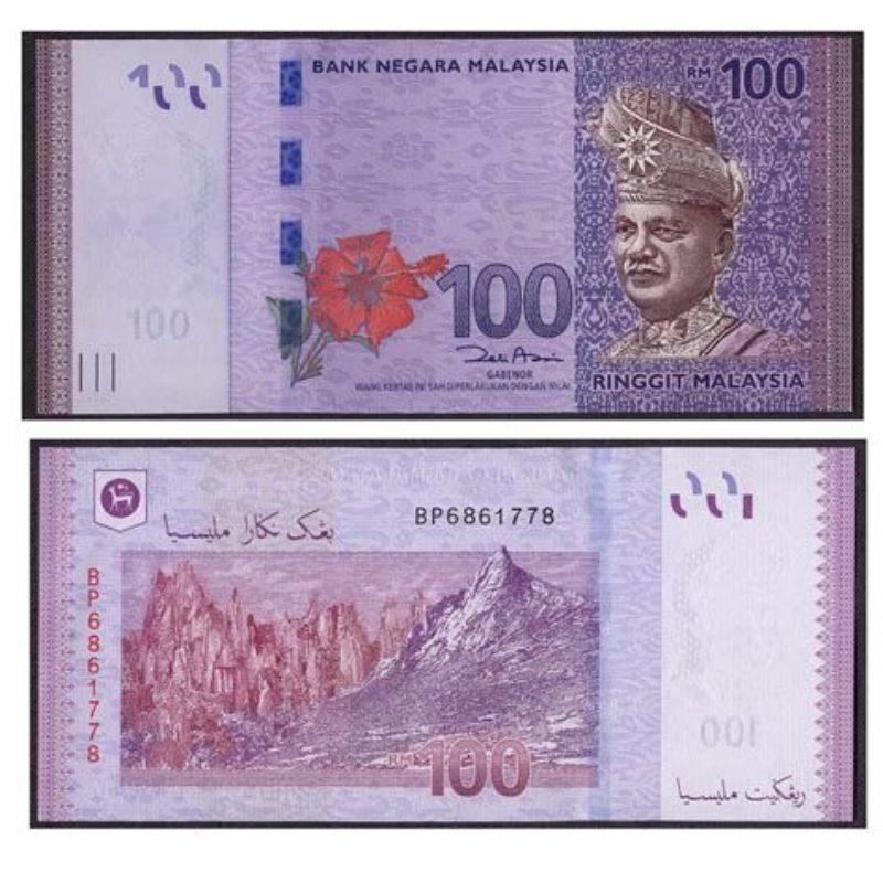 Uang asing 100 ringgit malaysia