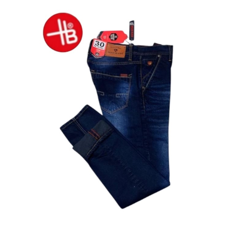 CELANA PANJANG XHUGO BLESS DENIM - CELANA PRIA FASHION REGULER KEKINIAN DEWASA