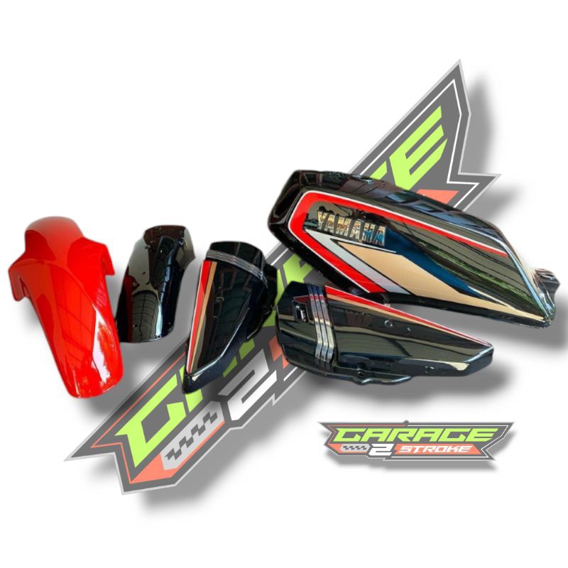 Body Bodi Set Yamaha RX King RXk Cobra Bibir Merah