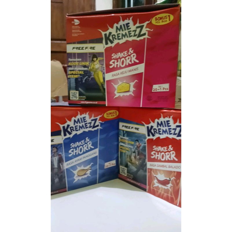 

MIE KREMEZZ SHORR 1Paket ISI 3BOX (63pcs)