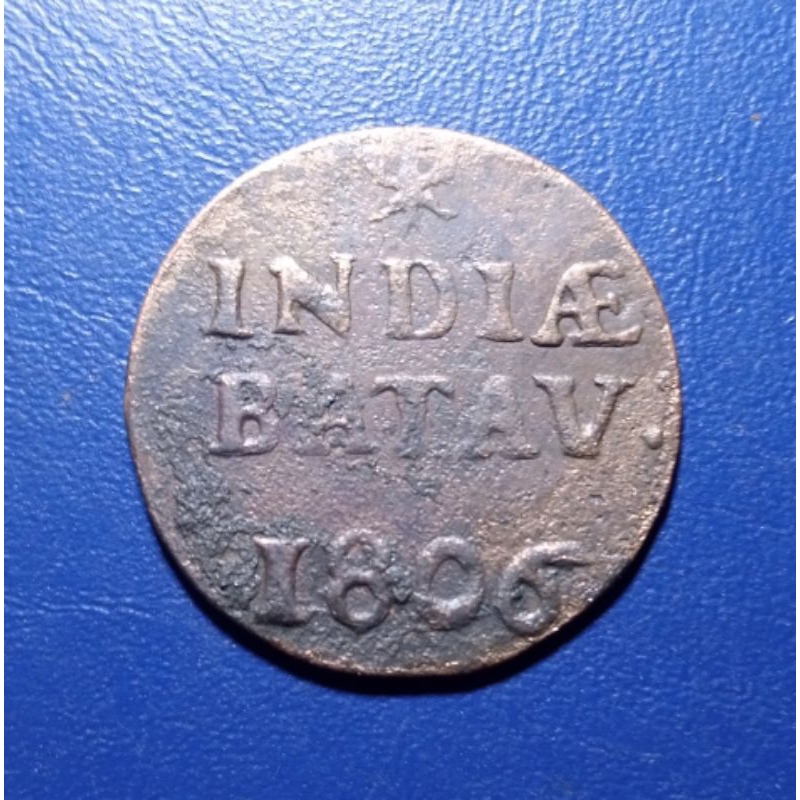 Koin 1 Duit Overijssel Indiae Batav 1806