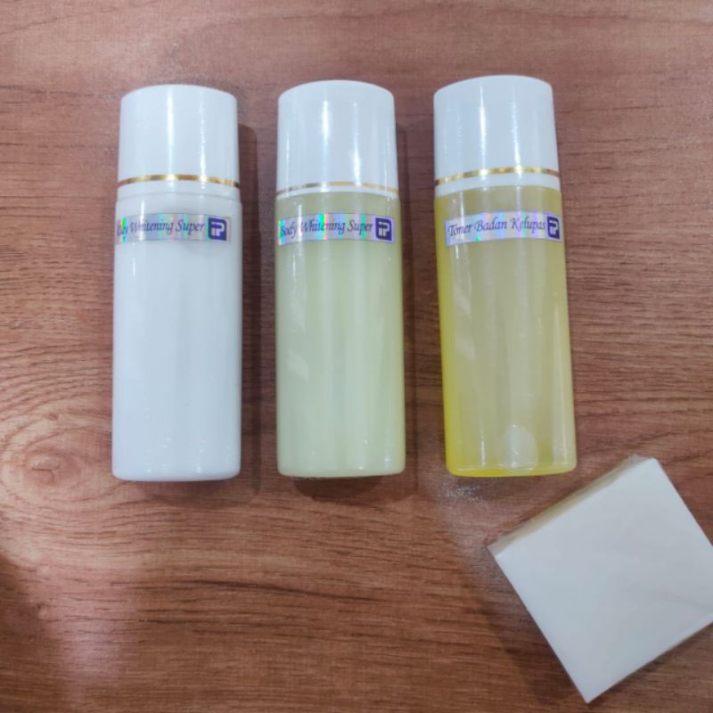 Paket HB Pemutih Badan ipung isi 3 / 4 (day+night+toner+sabun susu)/ Paket Hb Triple Platinum ipung