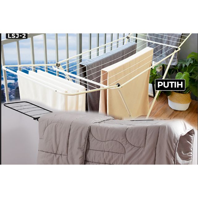 BH JEMURAN LIPAT 2 SAYAP JEMURAN LIPAT SAYAP STAINLESS LIPAT PORTABLE JEMURAN SERBAGUNA TEMPAT JEMUR