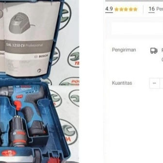 BOR CHARGE BOSCH GSB 120-LI CORDLESS IMPACT DRILL BOR BATERAI TEMBOK