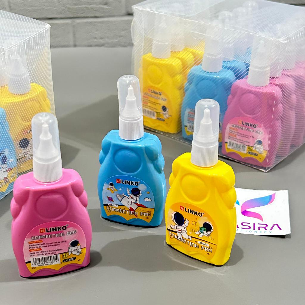 12 PCS 1 LUSIN Tipe-X Tip-Ex Stipo Cair Karakter Lucu BTS BT21