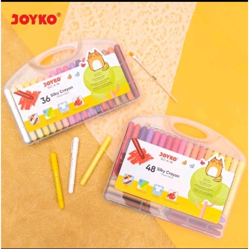 

Silky Crayon Krayon Halus Joyko SLC-A 36 Warna Colors