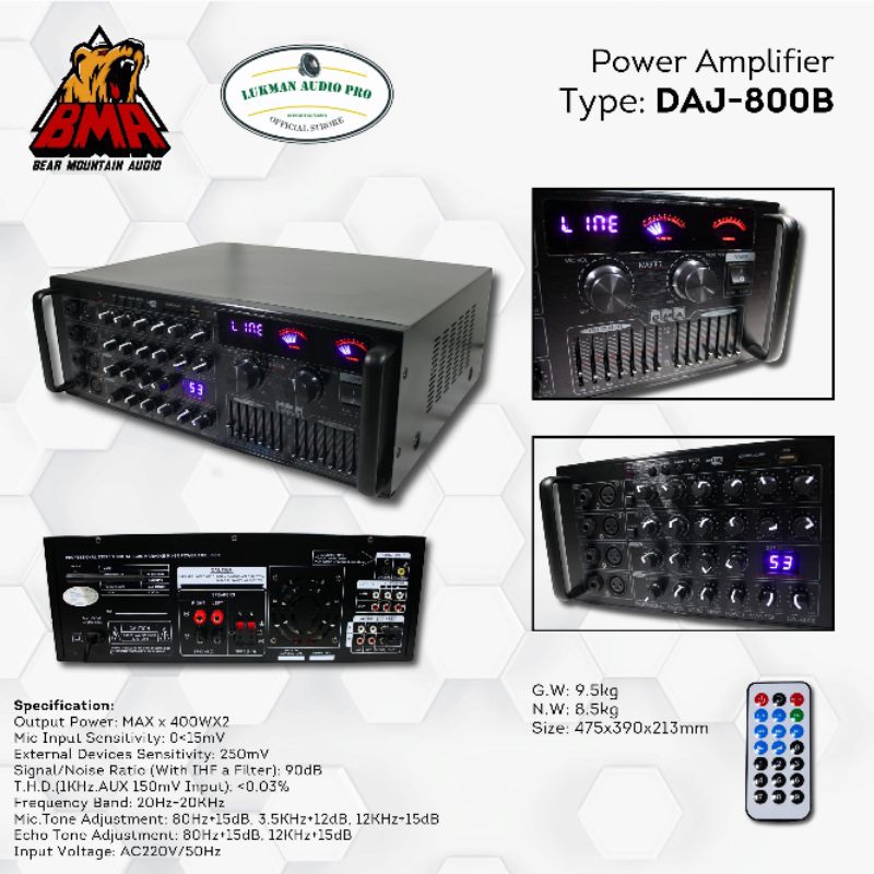 Amplifier DAJ 800B BMA Original