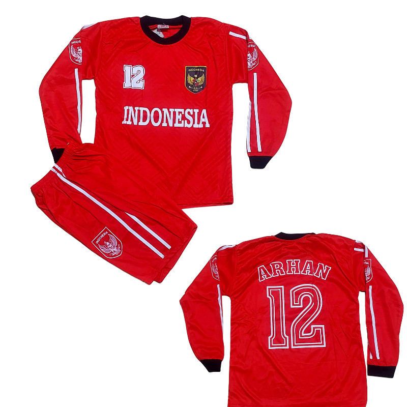 baju kiper timnas indonesia/setelan baju bola anak timnas indonesia