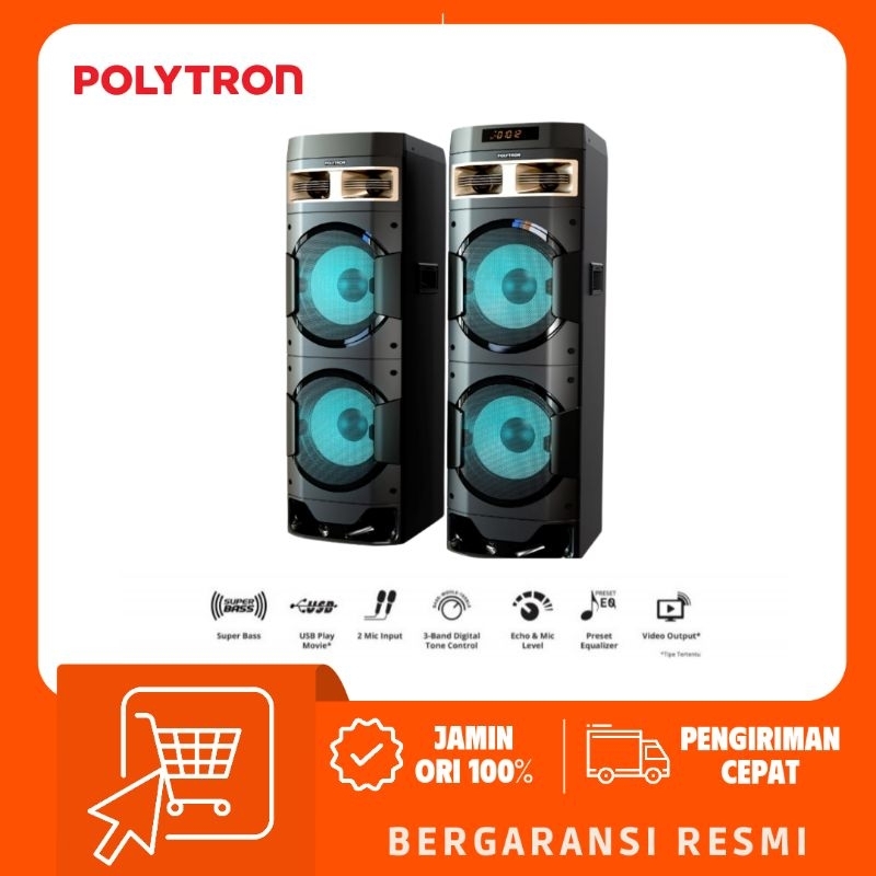 POLYTRON PAS10DF22 Speaker Aktif Bluetooth Radio FM PAS 10DF22
