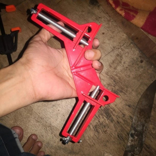 Alumunium Corner Clamp - Klem Siku sudut 90° Dengan Bahan Lebih Tebal dan Kokoh