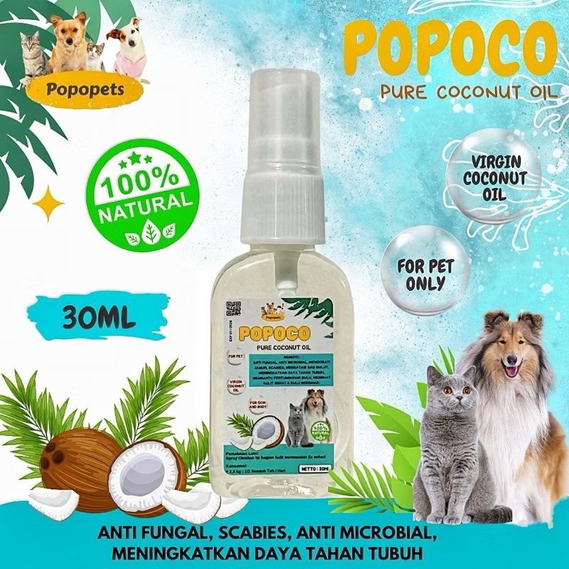 Popoco vco kucing anjing 30ml - Vco kucing anjing 30ml