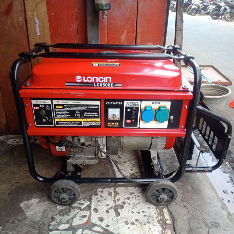 Mesin Genset Loncin LC6500E/5500Watt Elektrik stater