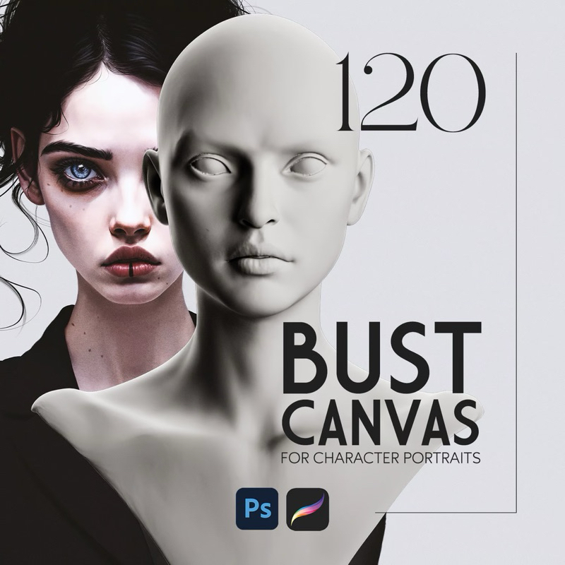 

Bust Canvas Pro-create&Psd