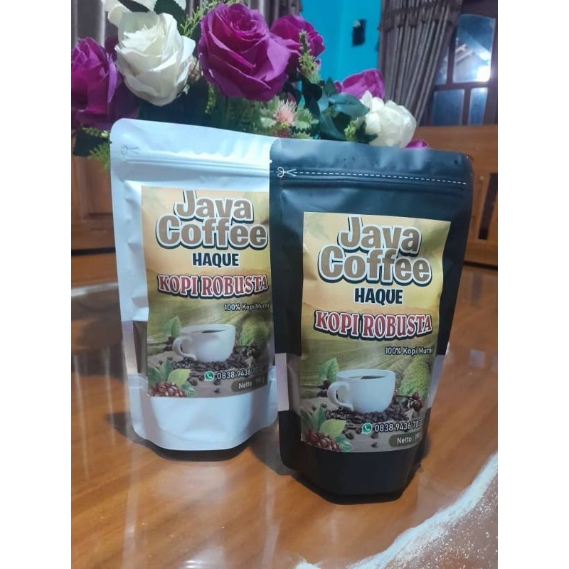 

JAVA COFFEE HAQUE Kopi hitam kopi murni 100% bubuk kopi jawa asli