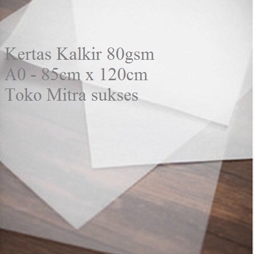 

5 Lembar Kertas Kalkir 8gsm A 85cm x 12cm RHKF87738