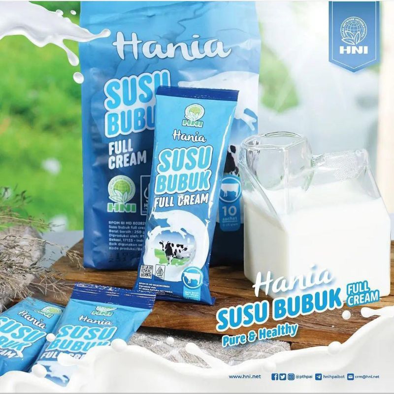 

Hania Susu Bubuk Full Cream, susu sapi bubuk rekomended