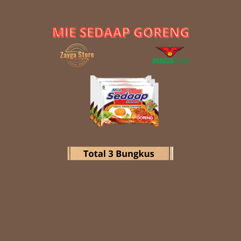 

MIE SEDAAP GORENG 3 PCS