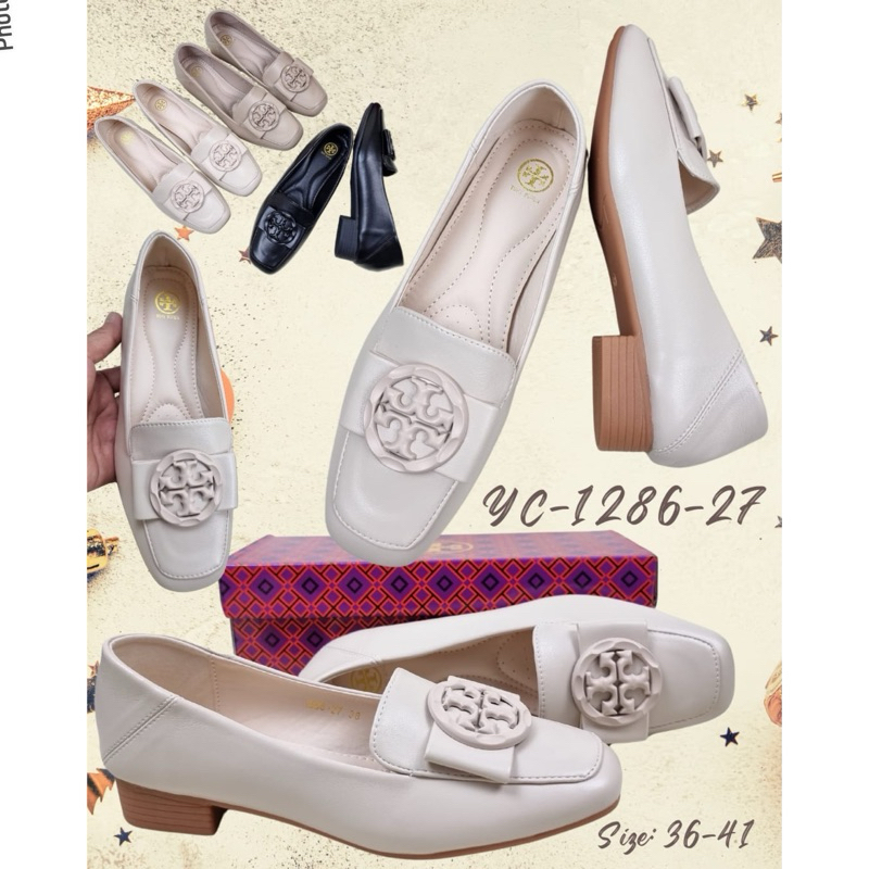 TERMURAH Sepatu YC-1286-27 Loafer Pump 3cm / Loafers heels women / Sepatu kerja kantor wanita import