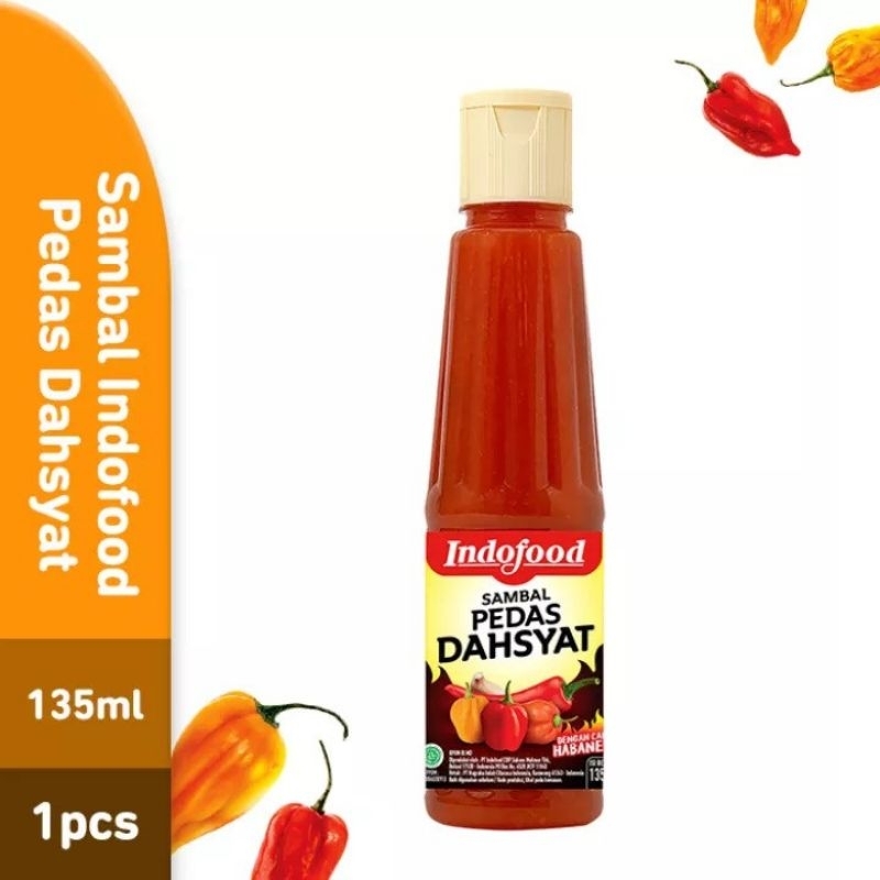 

Sambal Indofood Pedas Dahsyat Botol 135ml