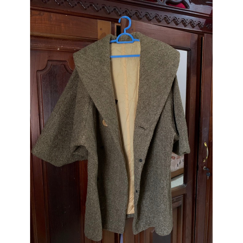Jaket tebal tweed woll