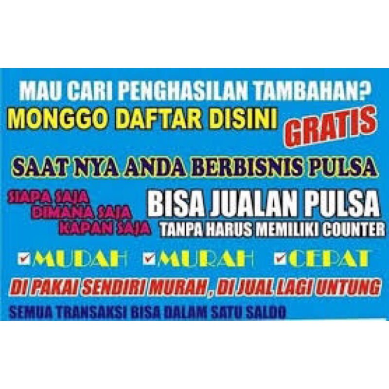 PENDAFTARAN AGEN PULSA ALL OPERATOR