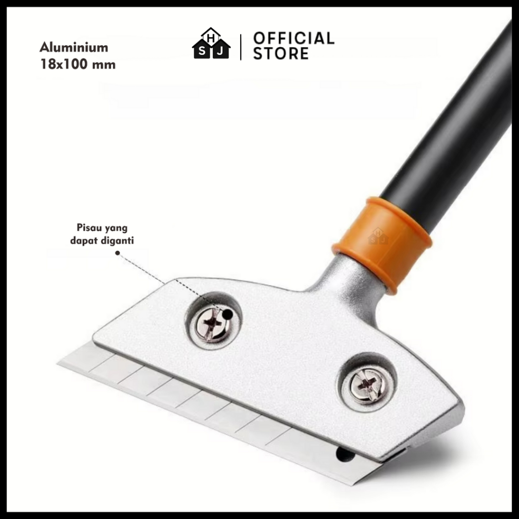 Kape Cat Pisau Dempul Alat Pengerok Cat Panjang / Scraper Kapi Gagang Panjang
