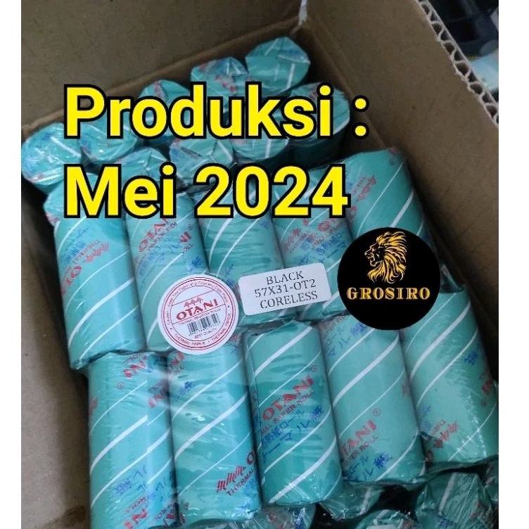 

Stock Banyak otani 57x3 Kertas Struk Thermal 3 roll edc kasir spbu E35